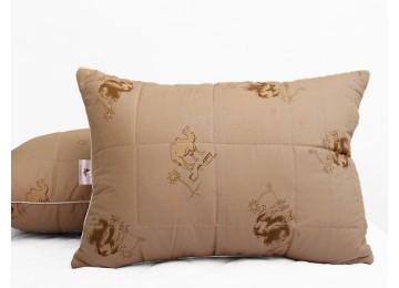 Pillow swan's down Camel 50x70 (quilted)