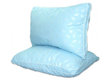 Pillow Blue with side and piping hypoallergenic 50x70