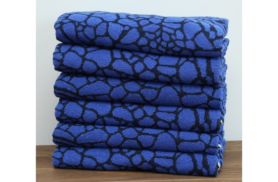 Terry bath towel 70x140 Kamyshek color: blue