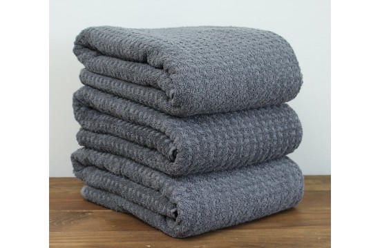 Terry bath towel 100x150 Galata color: gray