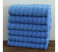 Terry bath towel 70x140 Wave color: blue