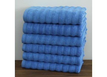 Terry bath towel 70x140 Wave color: blue