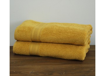 Terry bath towel 70x140 Calla color: mustard