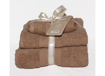 Set of towels Sofia color: beige Tag textiles