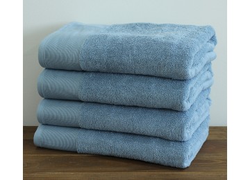 Terry bath towel 100x150 Orchid color: gray-blue