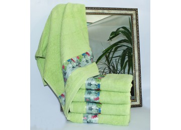 Terry towel Spring green. flashlight 50x90 Tag textiles