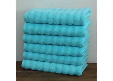 Terry towel 50x90 Wave color: turquoise