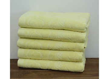 Terry towel 50x90 Pentik color: lemon