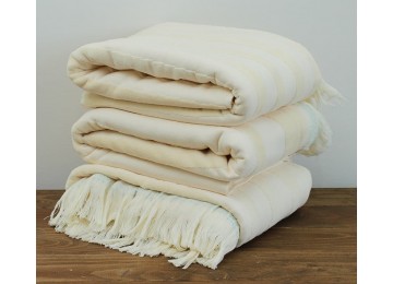 Terry bath towel 100x150 Bahrama color: milky