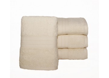 Towel 50x90 Polosa color: milk Tag textile