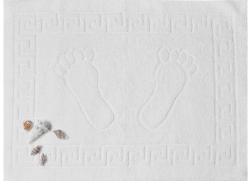 Полотенце махровое для ног белое (Турция) Таг текстиль
