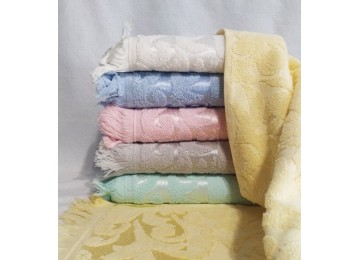 Jacquard towel Bahroma yellow tag textile