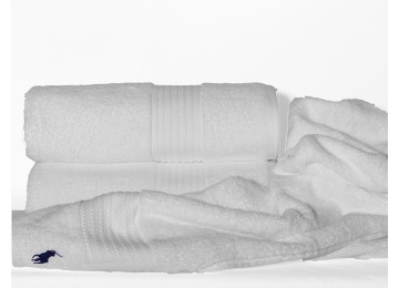 Towel 70x140 Polo color: white Tag textile