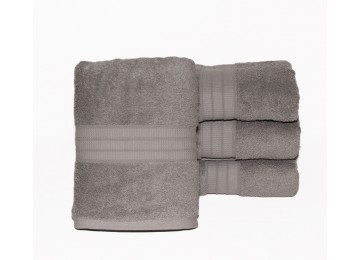 Towel 50x90 Polosa color: gray Tag textiles