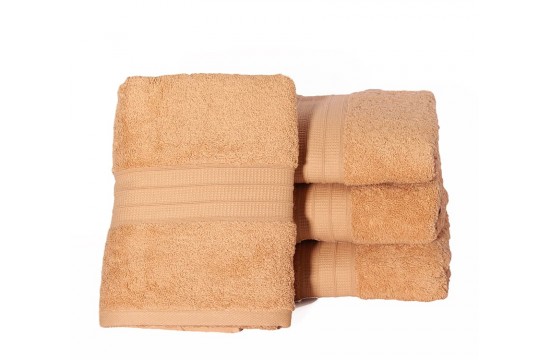 Towel 50x90 Polosa color: beige Tag textile