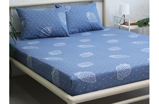 Fitted sheet + pillowcases 160x200x20 R6536b