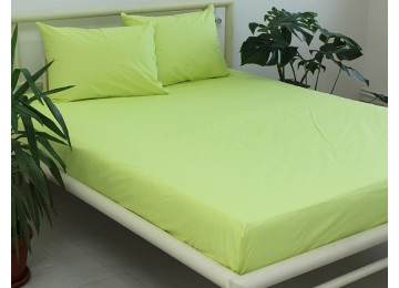 Fitted sheet + pillowcases 160x200x20 Sunny Lime