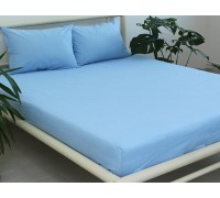 Fitted sheet + pillowcases 180x200x20 Blue Bell