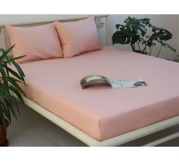 Fitted sheet + pillowcases 160x200x20 Pale Blush