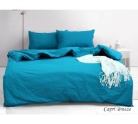 Однотонное постельное белье семейный сатин семейный Capri Breeze