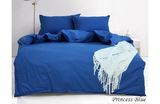 Комплект двоспальної постільної білизни ранфорс Princess Blue