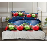 New Year's bed linen ranforce double with companion R847
