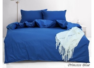 Комплект постельного белья евро ранфорс Princess Blue