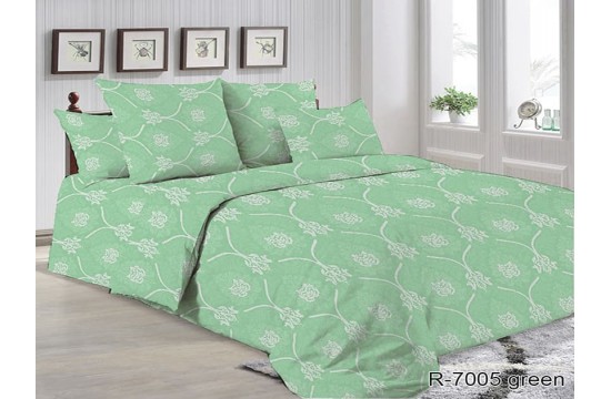 Постельное белье ранфорс R7005 green евро tm Tag tekstil