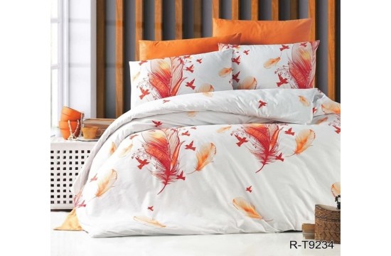 Bed linen with companion 100% cotton ranforce double R-T9234