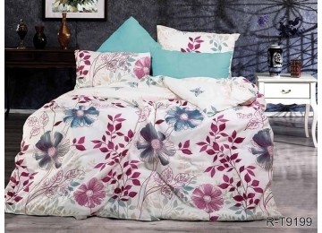 Bed linen set with companion ranforce one and a half R-T9199