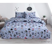 Bed linen set Owlets (gray)