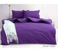 Комплект постільної білизни ранфорс полуторний Sunset Purple