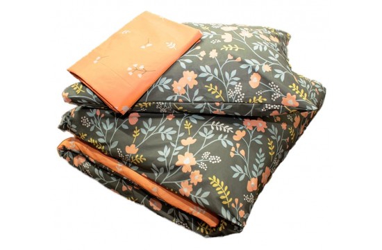 Двуспальный комплект постельного белья ранфорс с компаньоном R4170 Таг текстиль