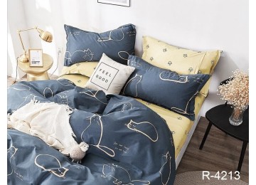 Евро комплект постельного белья ранфорс с компаньоном R4213 Таг текстиль