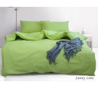 Комплект постельного белья евро ранфорс Sunny Lime