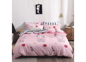 Bed linen satin euro maxi with companion S416 tm Tag textil