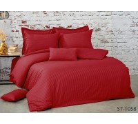 Double bed linen stripe satin LUXURY ST-1058