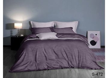 Двуспальный комплект постельного белья сатиновый с компаньоном S472 Таг текстиль