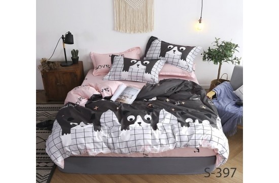 Bed linen satin euro maxi with companion S397 tm Tag textil