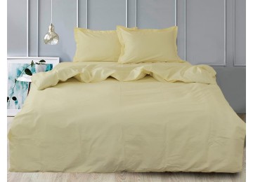Bed linen double satin Turkey Ivory