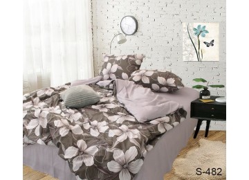 Satin bedding set with companion S482 Tag textiles
