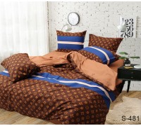 Комплект постельного белья евро сатин с компаньоном S481 Таг текстиль