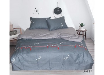 Bed linen satin euro with companion S417 tm Tag textil