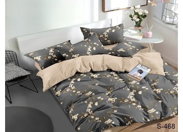 Семейный комплект постельного белья сатиновый с компаньоном S468 Таг текстиль