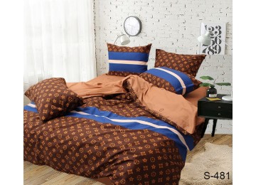Комплект постельного белья двуспальный сатин с компаньоном S481 Таг текстиль