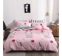 Satin double bed linen with companion S416 tm Tag textil