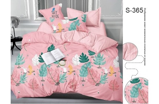 Bed linen satin euro maxi with companion S365 tm Tag textil