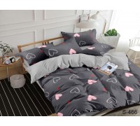 Семейный комплект постельного белья сатиновый с компаньоном S466 Таг текстиль
