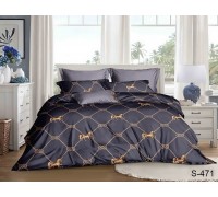Комплект постельного белья king size сатиновый с компаньоном S471 Таг текстиль