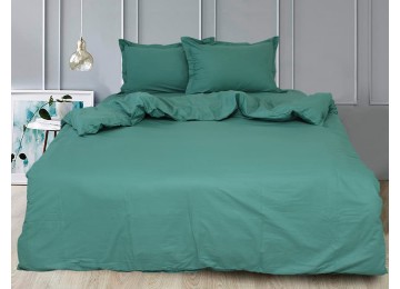 Комплект постельного белья семейный сатин Турция Green